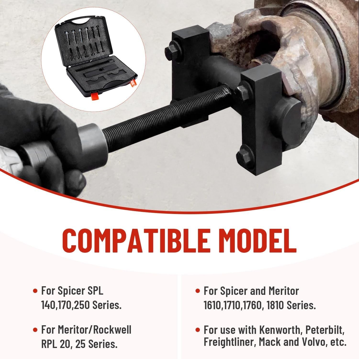 60050 Yoke Puller Heavy Duty Yoke Removal Tool for Class 6-8 Trucks