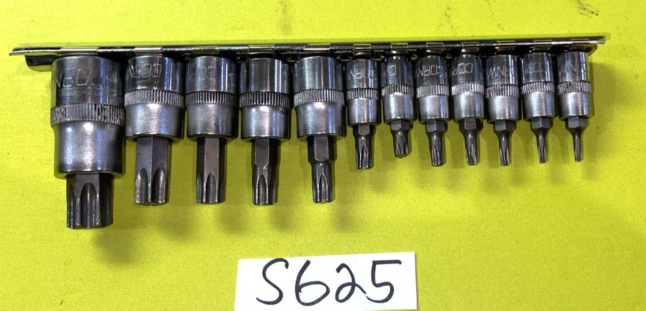 CORNWELL TOOLS 12 PIECE MULTI DRIVE TORX BIT SOCKET DRIVER SET TAMPER RESISTANT