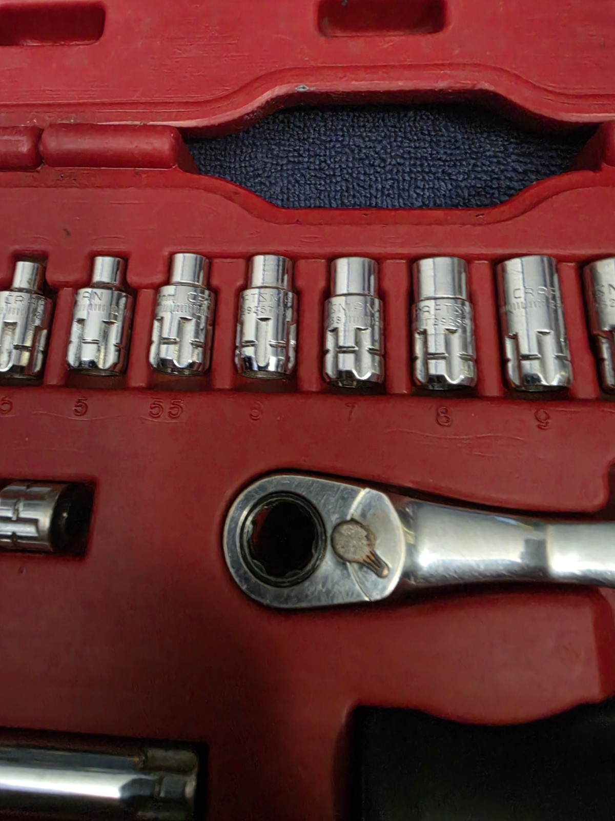 USED Craftsman Max Axess 27pc 1/4 Inch Drive Complete Socket Tool Set