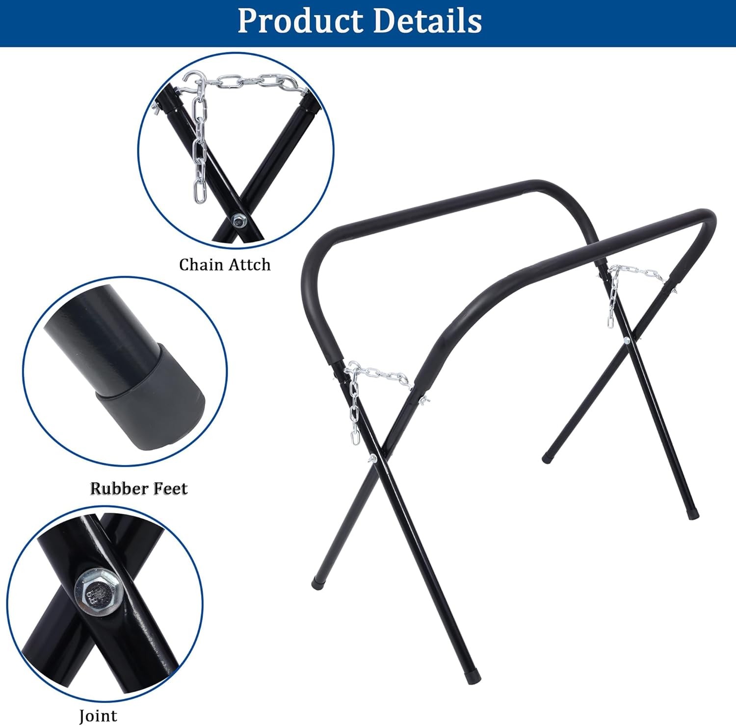 4 Pack Heavy Duty Folding Workbench 750 lbs Adjustable Portable Work Stand Table