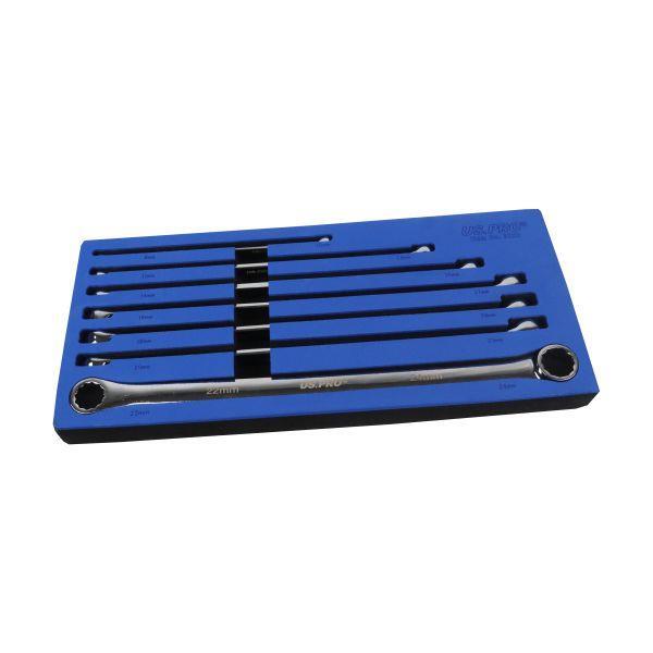 US PRO 7pc Aviation Double Ended Ring Extra Long Spanner Set 8 – 24mm 3222