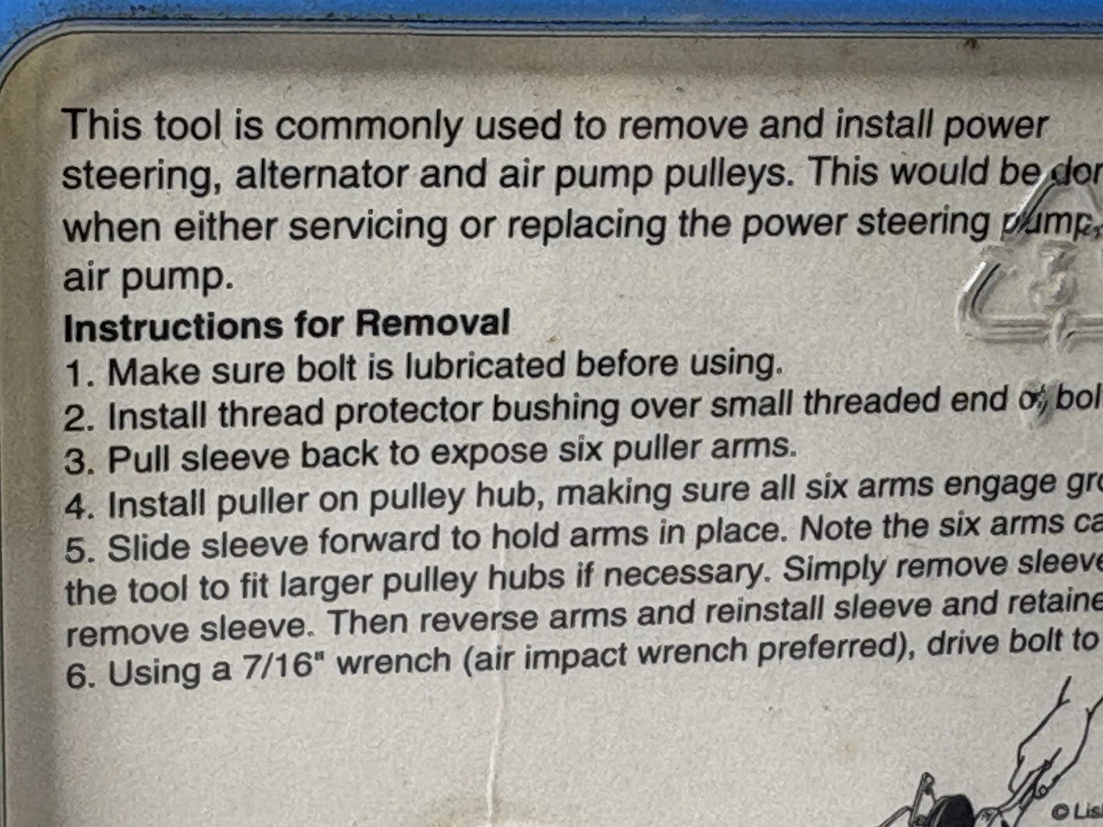 Lisle 40000 Pulley Remover/Installer – Power Steering, Alternator, Air Pump