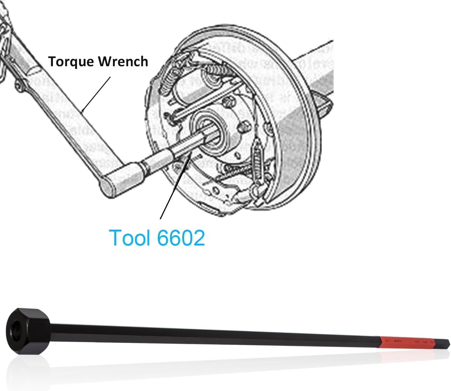 6602 Differential Bearing Preload Wrench Tool C4164 For Chrysler Dodge Rear Axle