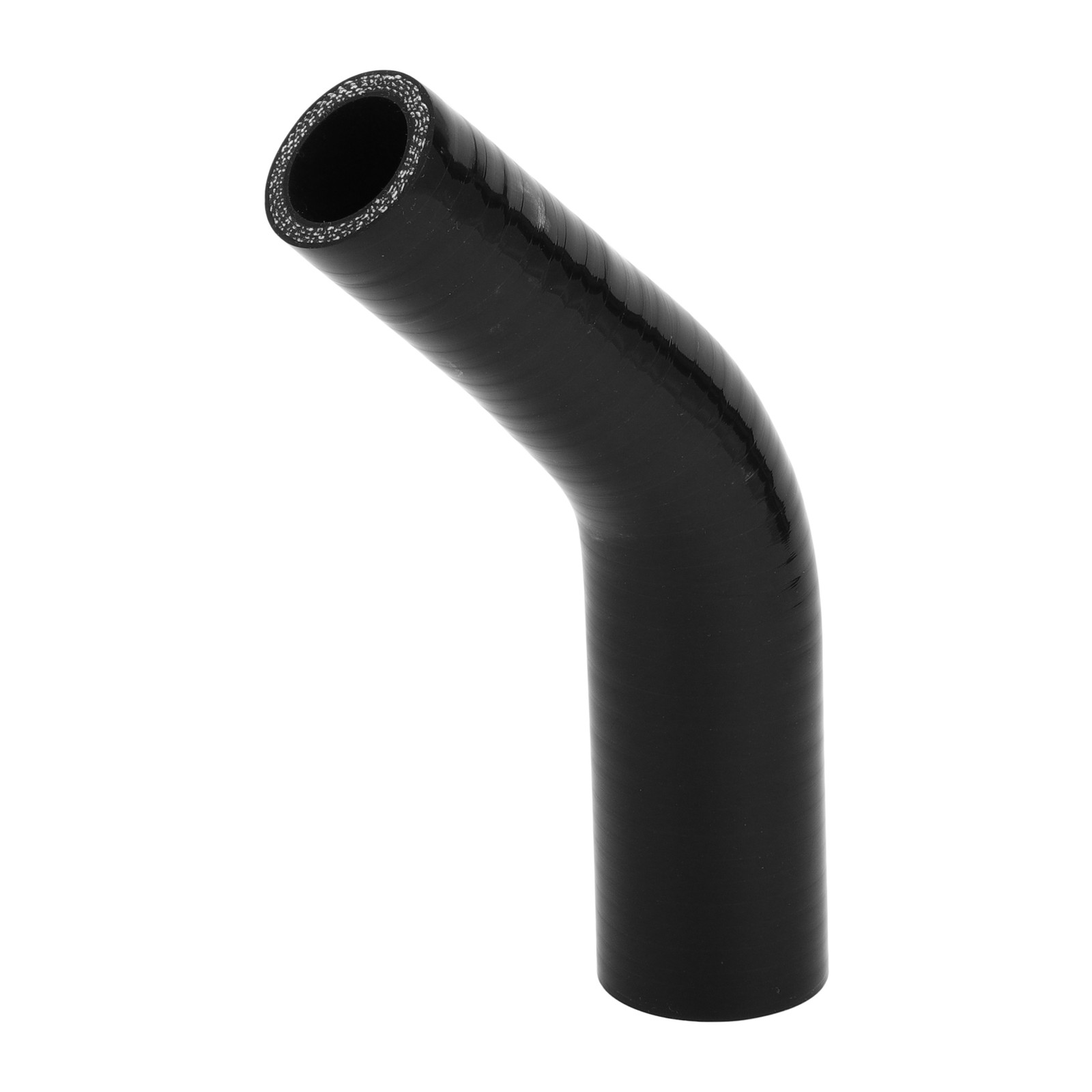 1pc 25-35mm ID 102mm 4.02″ Long 45° Car Silicone Hose Black