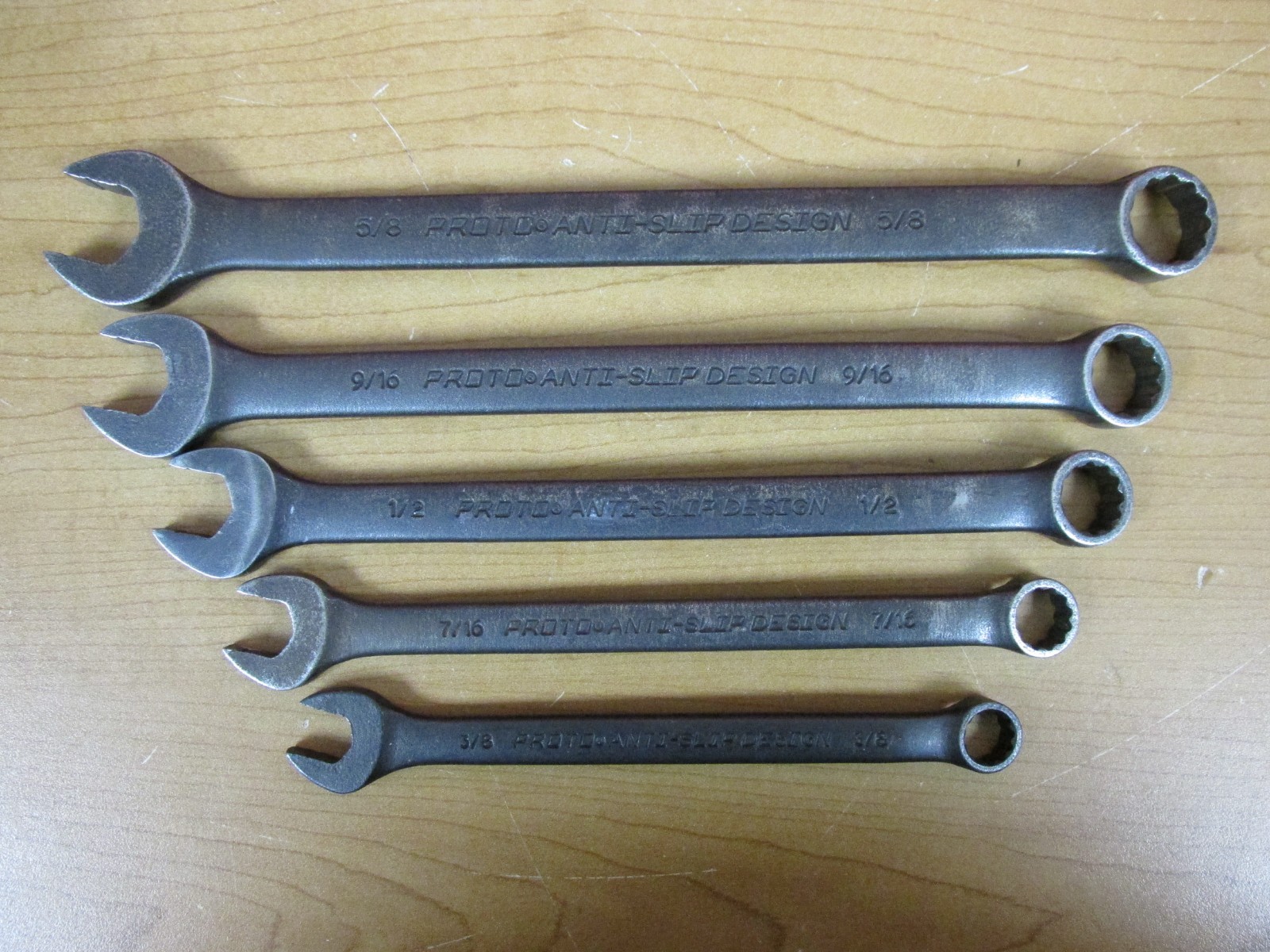 Proto Tools J1200FBASD 14pc SAE 3/8″- 1 1/4″ Black Oxide Combination Wrench Set
