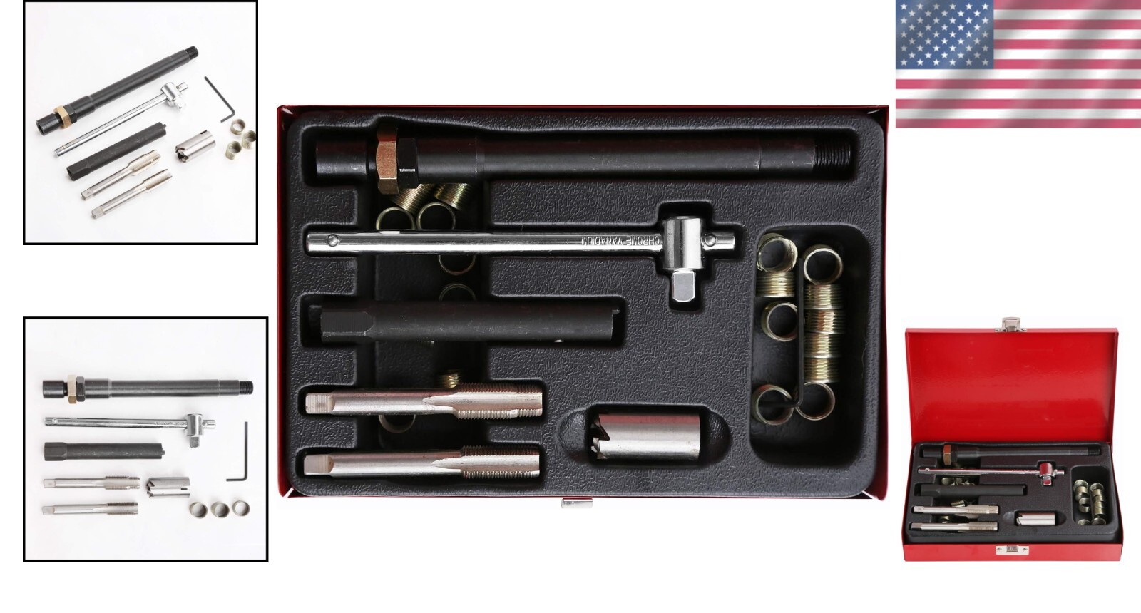 Professional 26-Piece Spark Plug Repair Kit for M14 x 1.25 – Engine Maintenance