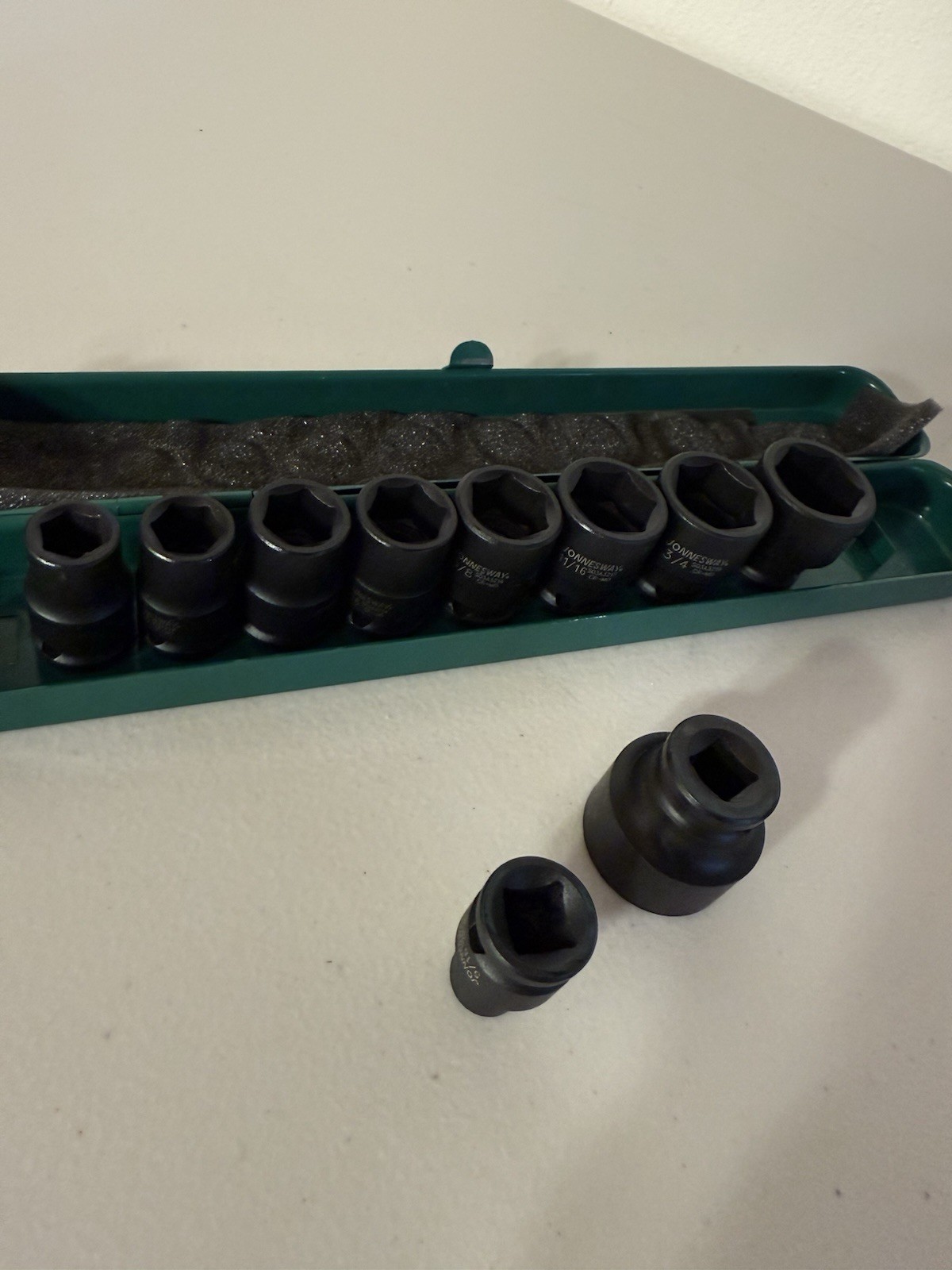 10 Pc 3/8″ Dr 6PT Flank Impact Socket SetCR Molybdenum SAE 5/16″- 7/8″ DIN3129
