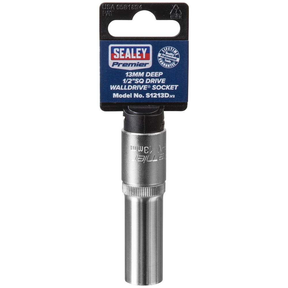 Sealey 1/2″ Drive Deep Hexagon WallDrive Socket Metric 13mm