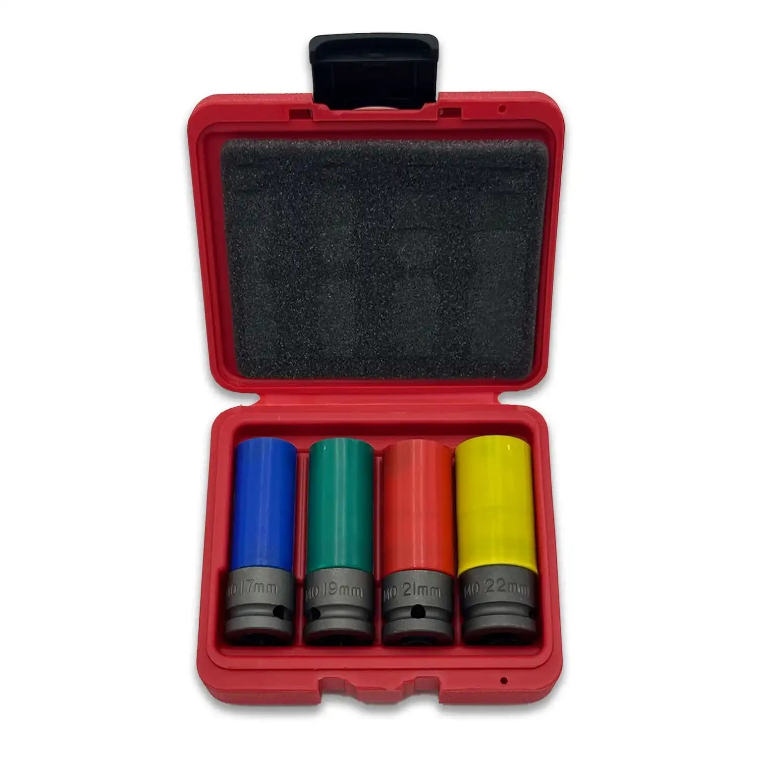 4 Piece Thin wall 1/2″ Socket Set Wheel Friendly (17mm 19mm 21mm 22mm) 1 Each