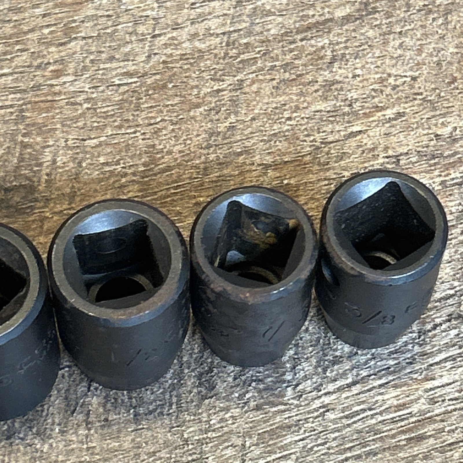 Vintage CRAFTSMAN 1/2″ Drive SAE Shallow Impact Socket Set GK Series