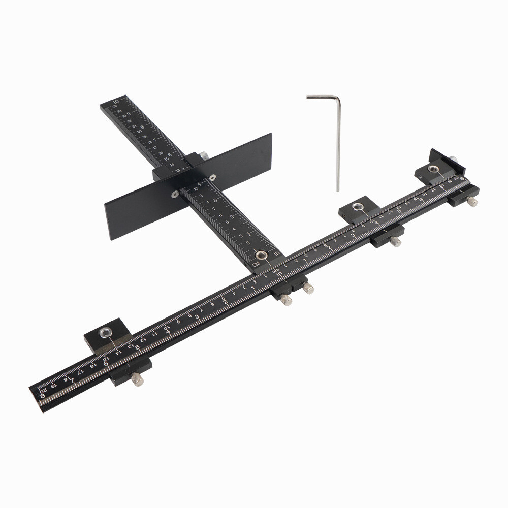 Cabinet Hardware Jig Adjustable Punch Locator Handle Template Tools Drill Guide