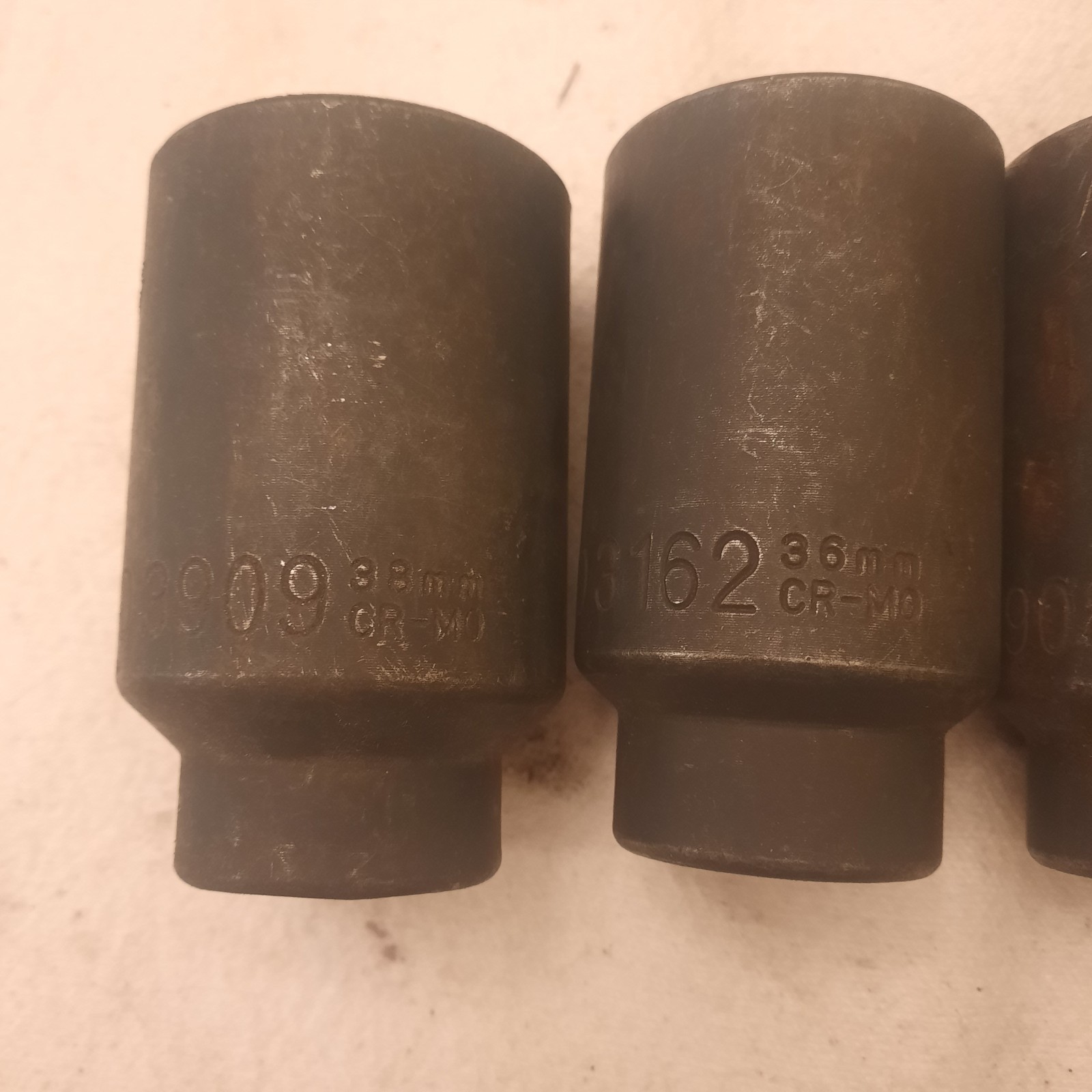 KD 5 Piece Metric Deep Impact Sockets. 38 36 35 32 29mm. CR-MO
