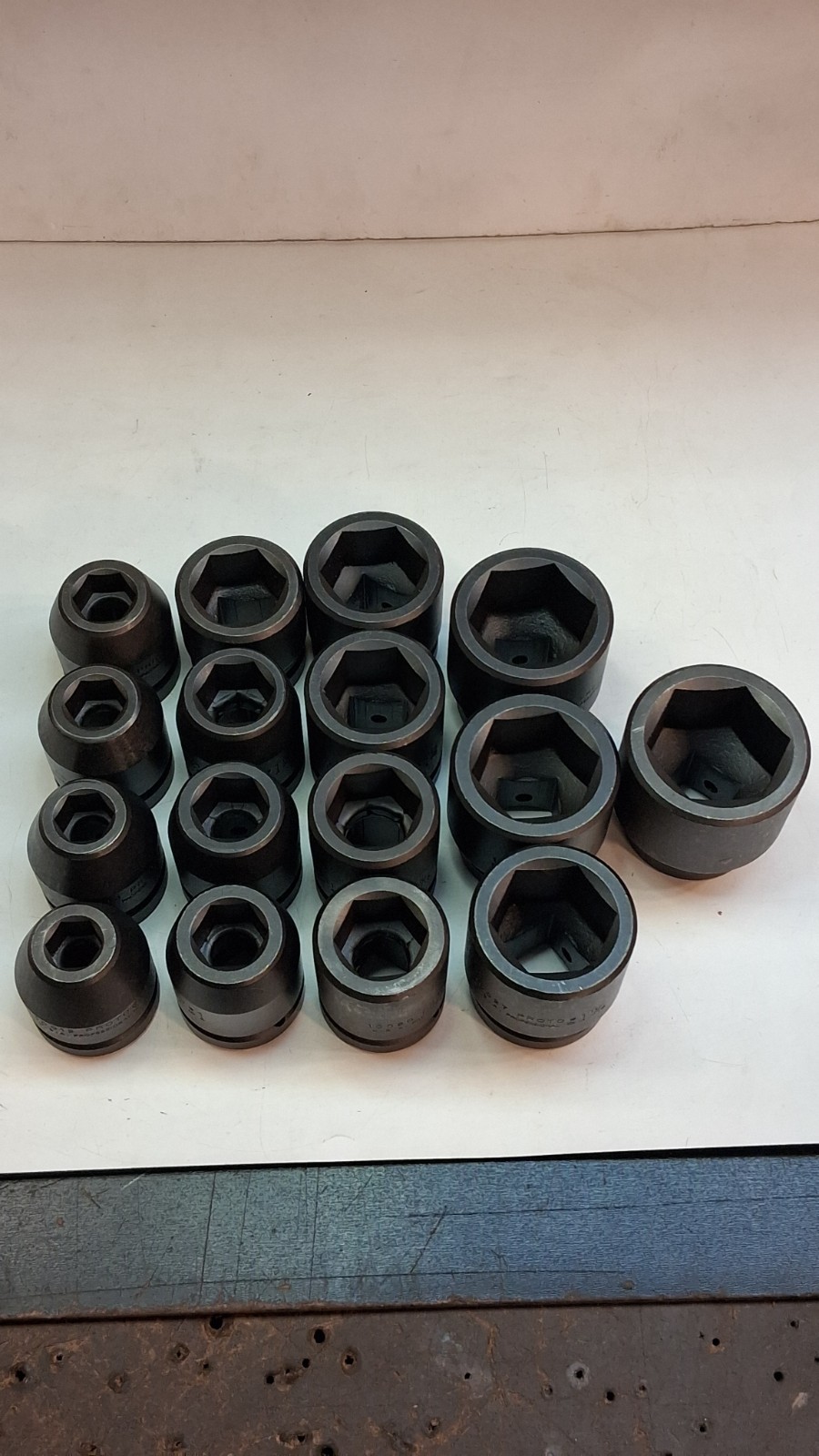 NOS PROTO PROFESSIONAL 18 PIECE 1″ DRIVE 6 POINT IMPACT SOCKET SET & EXTENSIONS
