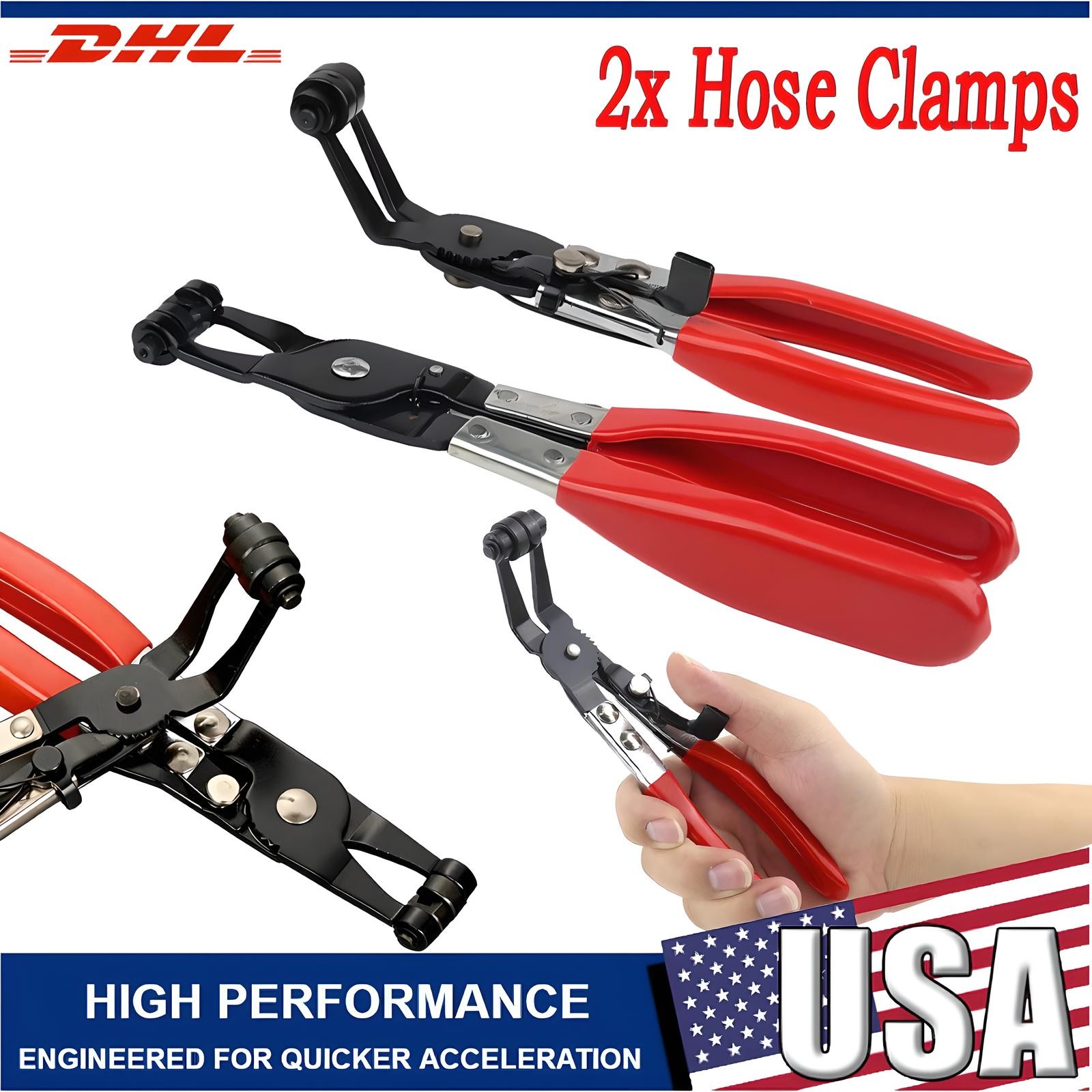 2X Hose Clamp Pliers Car Water Pipe Fuel Coolant Spring Bundle Removal Tool