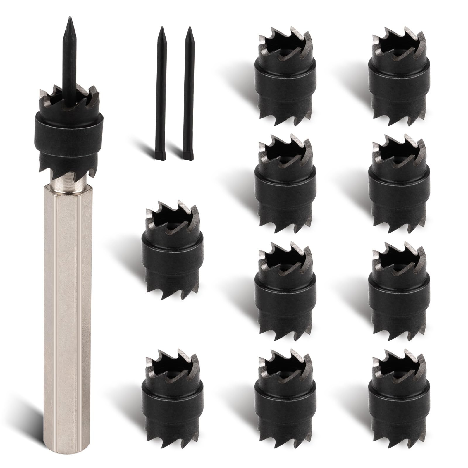 Gickbusus 13-Pack Spot Weld Cutter Set, Double-Sided 3.5 x 1.6 x 0.5 inches
