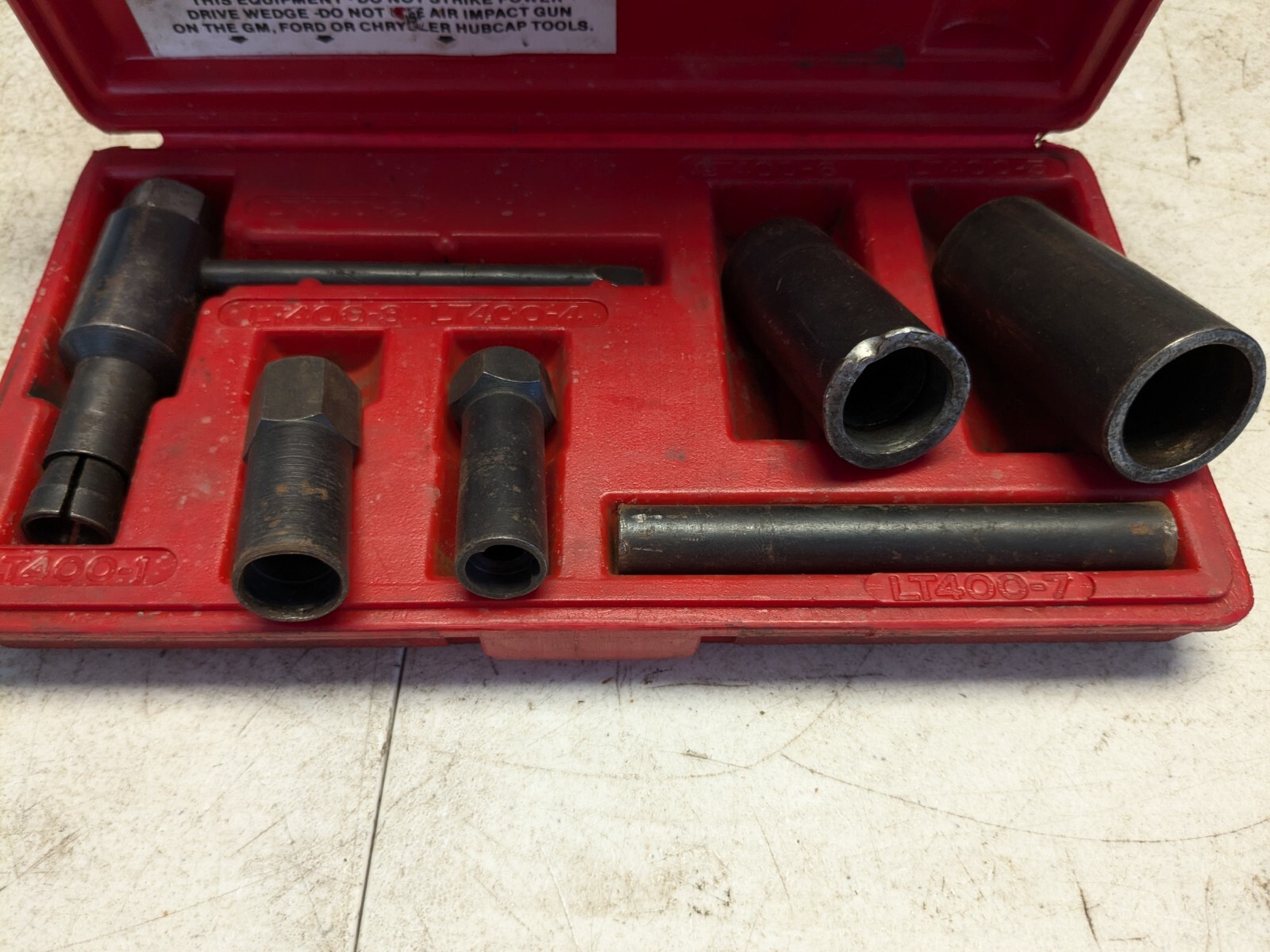 MAC TOOLS Hubcap & Wheel Lock Removal Kit Model LT400 GM / Ford / Chrysler