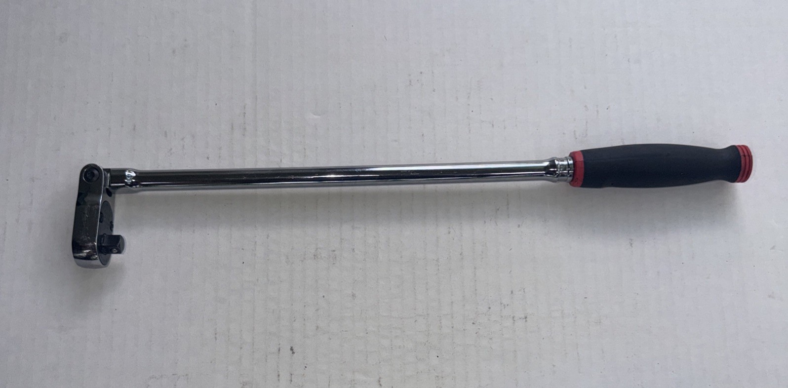 Snap-On FHLLF80 Extra Long Handle 3/8″ Drive Flex Head Ratchet Red Soft Grip