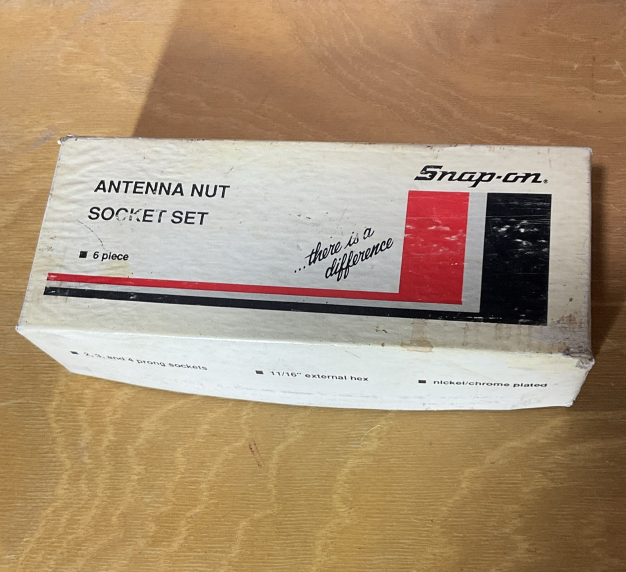 Snap-on 2006ANT 6 Pc Vehicle Antenna Nut Socket Set Chrome USA Rare EXCELLENT