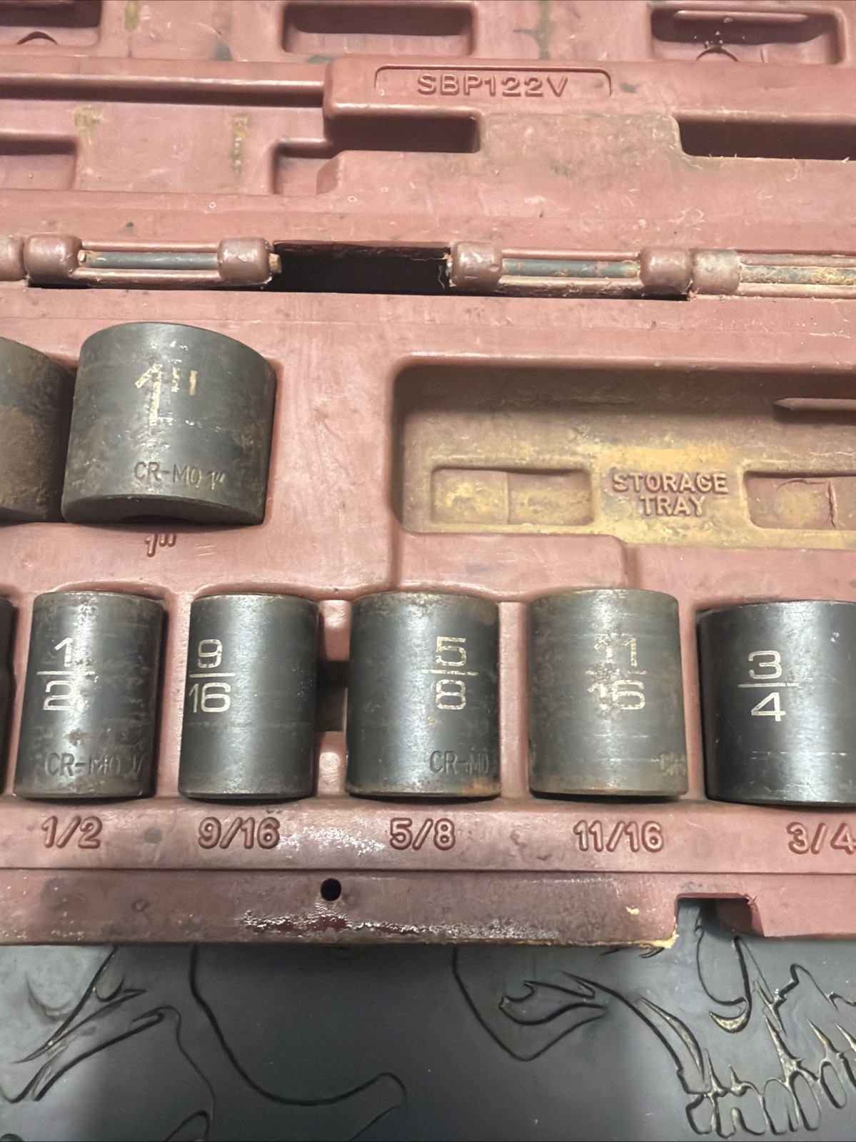 Matco Tools SBP122V 3/8“ Drive SAE 12 Point Impact Socket Set 5/16”-1”