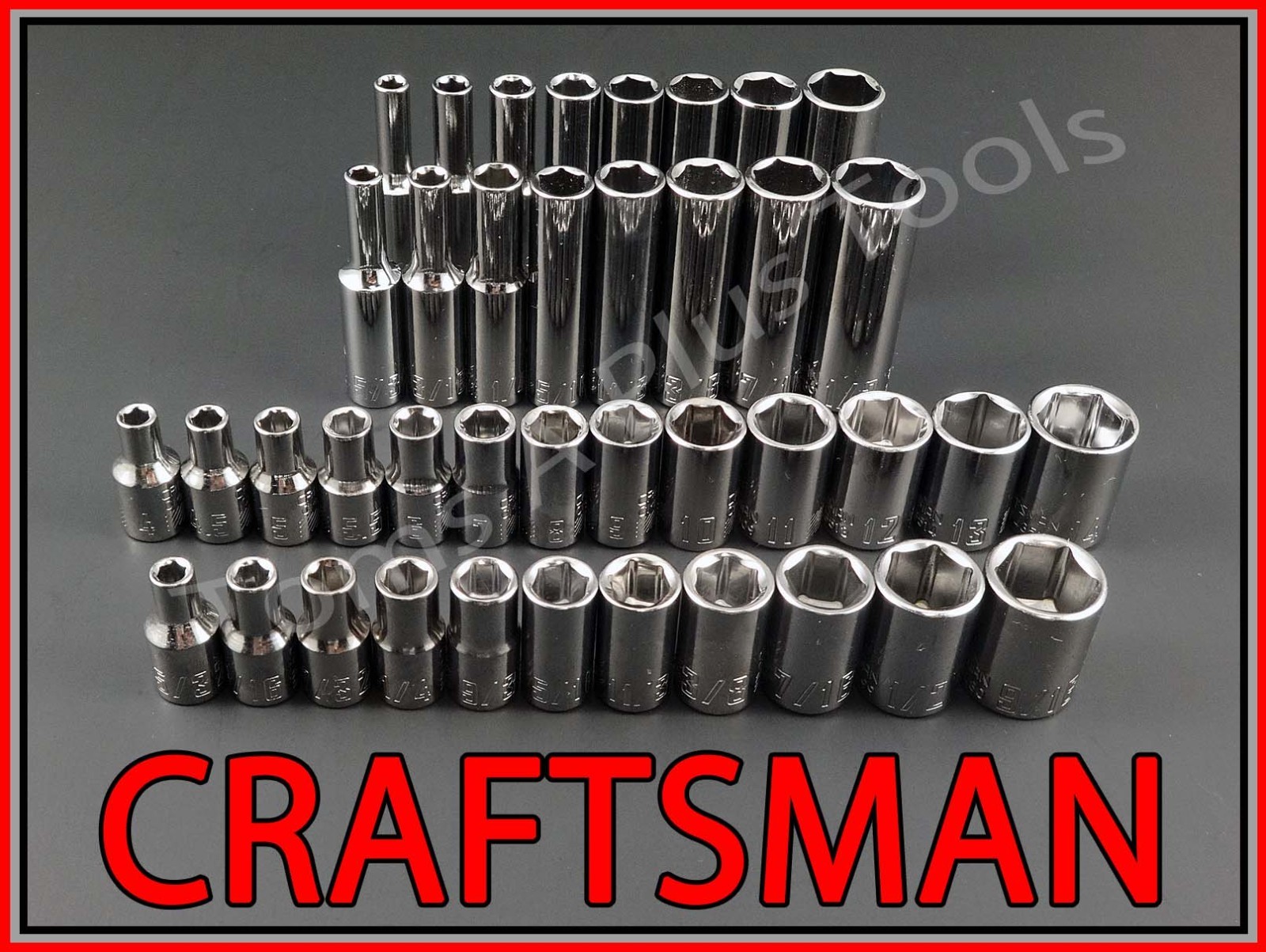 CRAFTSMAN 92pc 1/4 3/8 1/2 SAE METRIC MM 6pt 12pt Ratchet Wrench Socket Set