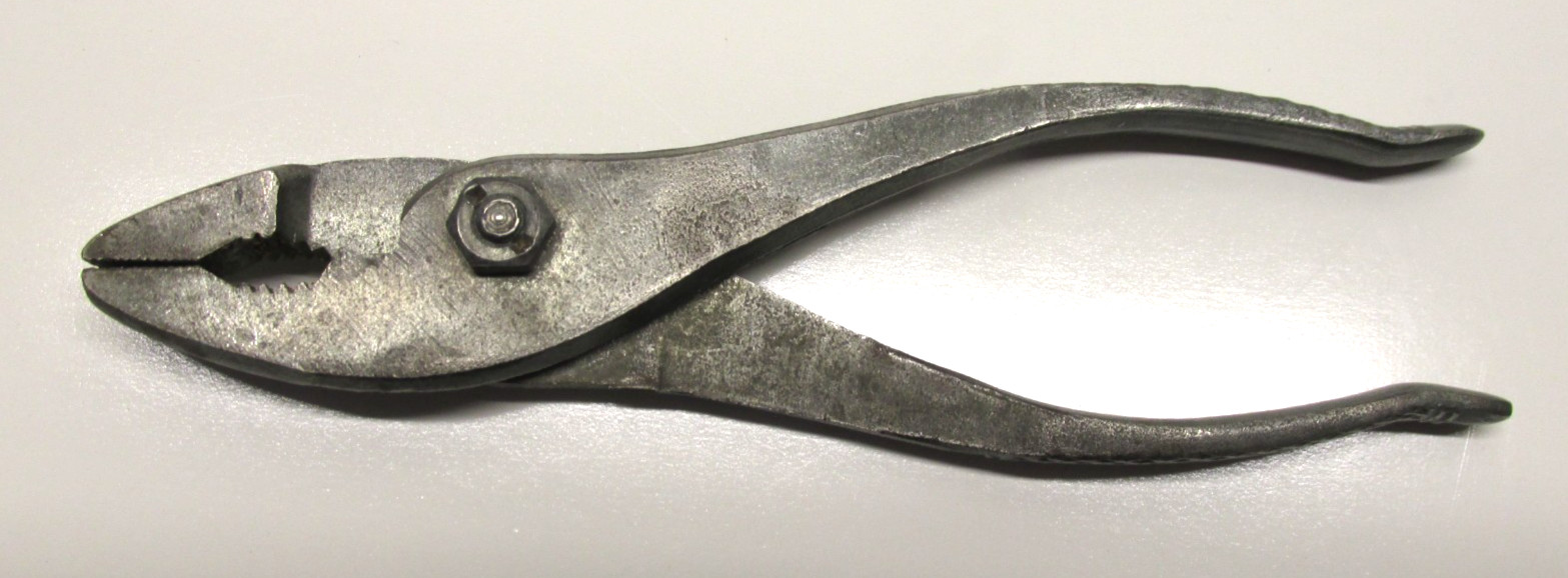 Motorcycle Slip Joint Pliers 6-1/2″ long, galvanized finish and textured grip.