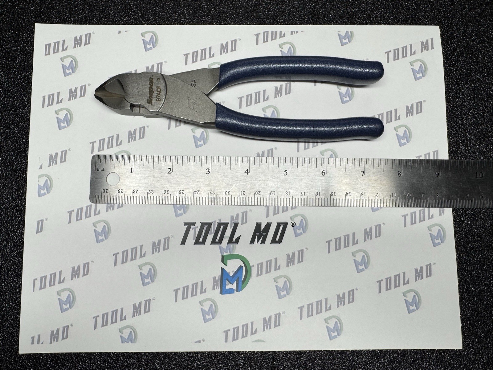 Snap-on Tools USA NEW POWER BLUE Soft Grip 7″ Diagonal Cutter Pliers 87ACF 87BCF