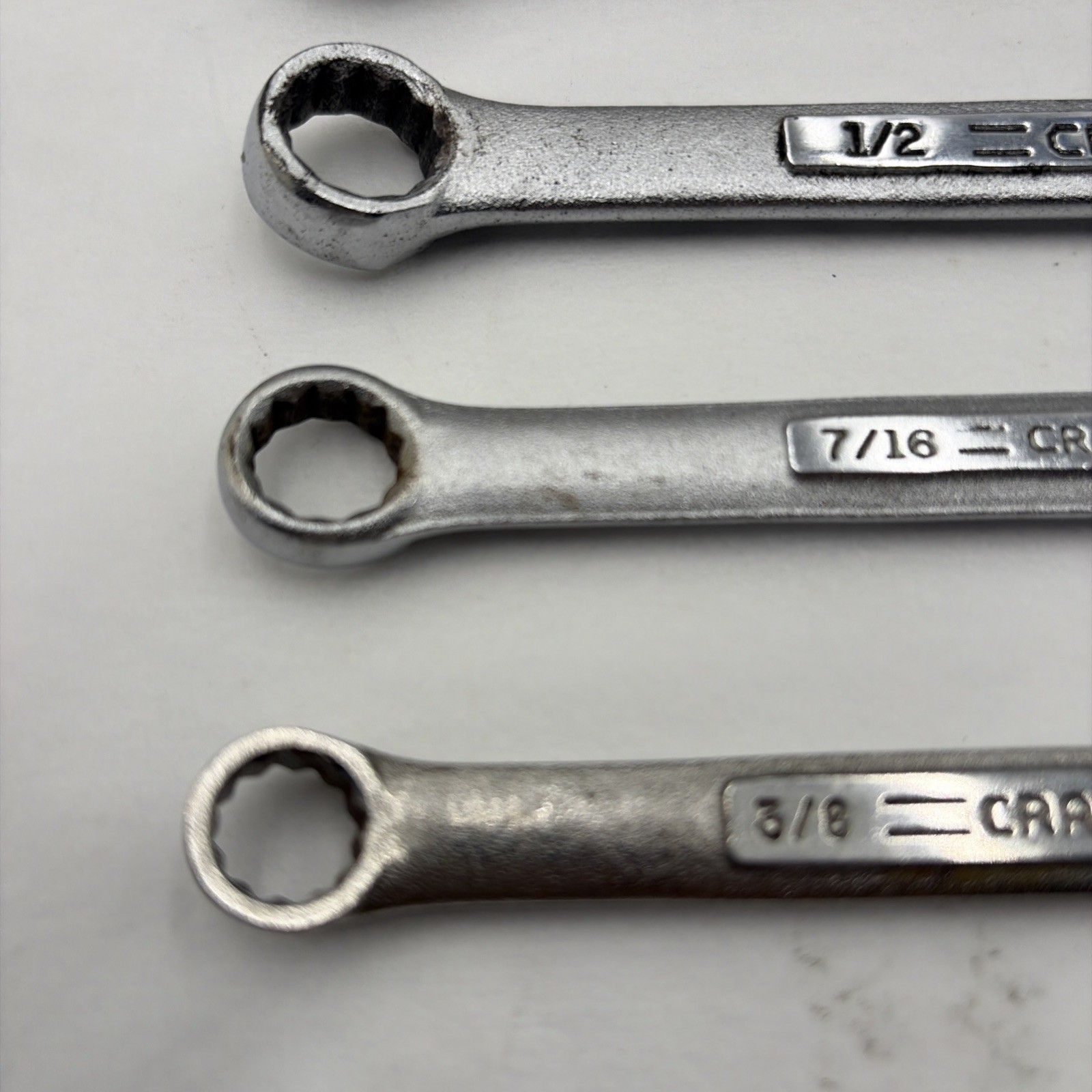 Vintage Craftsman -VV- SAE Combination Wrench Set of 9 Pieces See Description