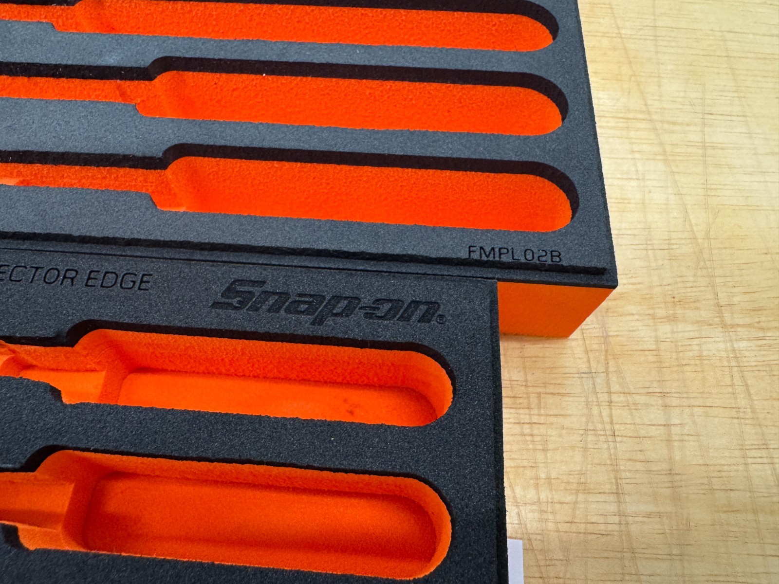 Snap-on Tools NEW 2pc ORANGE FOAM ORGANIZER TRAYS for 12pc Essential Plier Sets