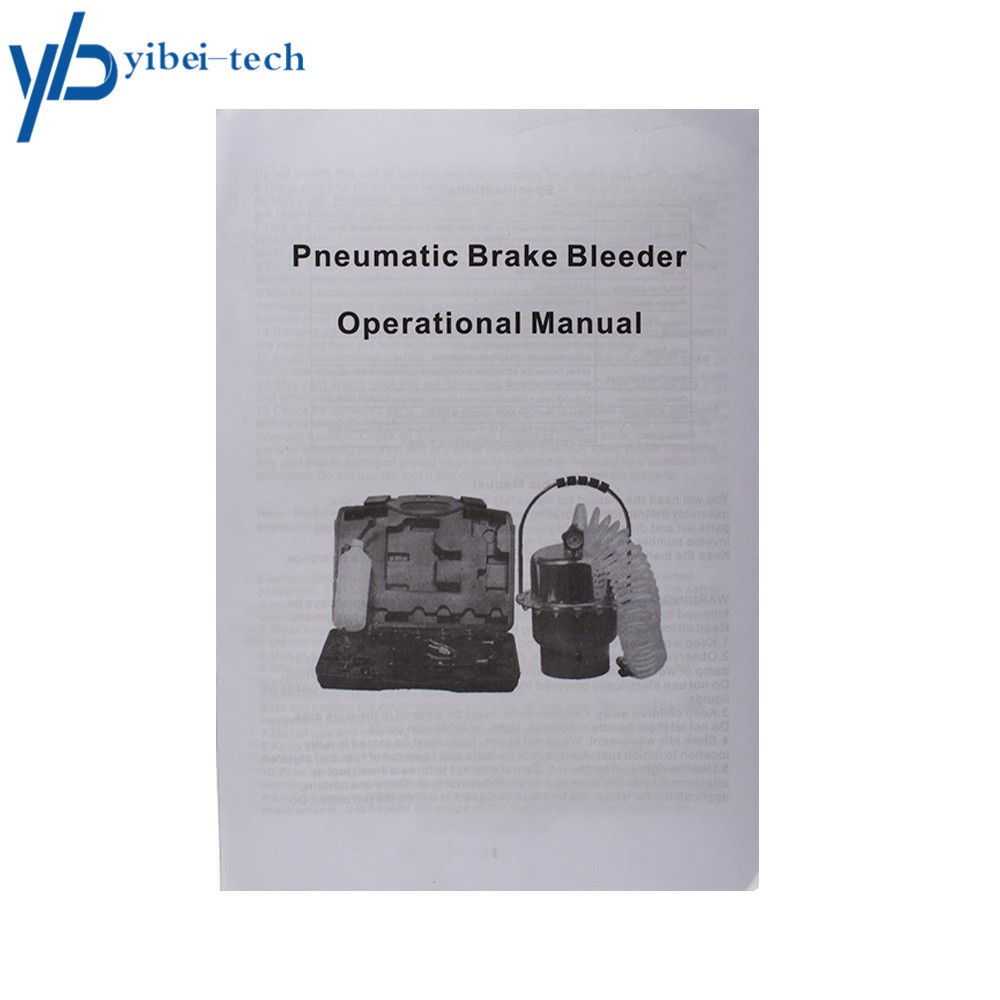 Portable Pneumatic Air Pressure Brake Kit & Clutch Bleeder Valve System Kit NEW
