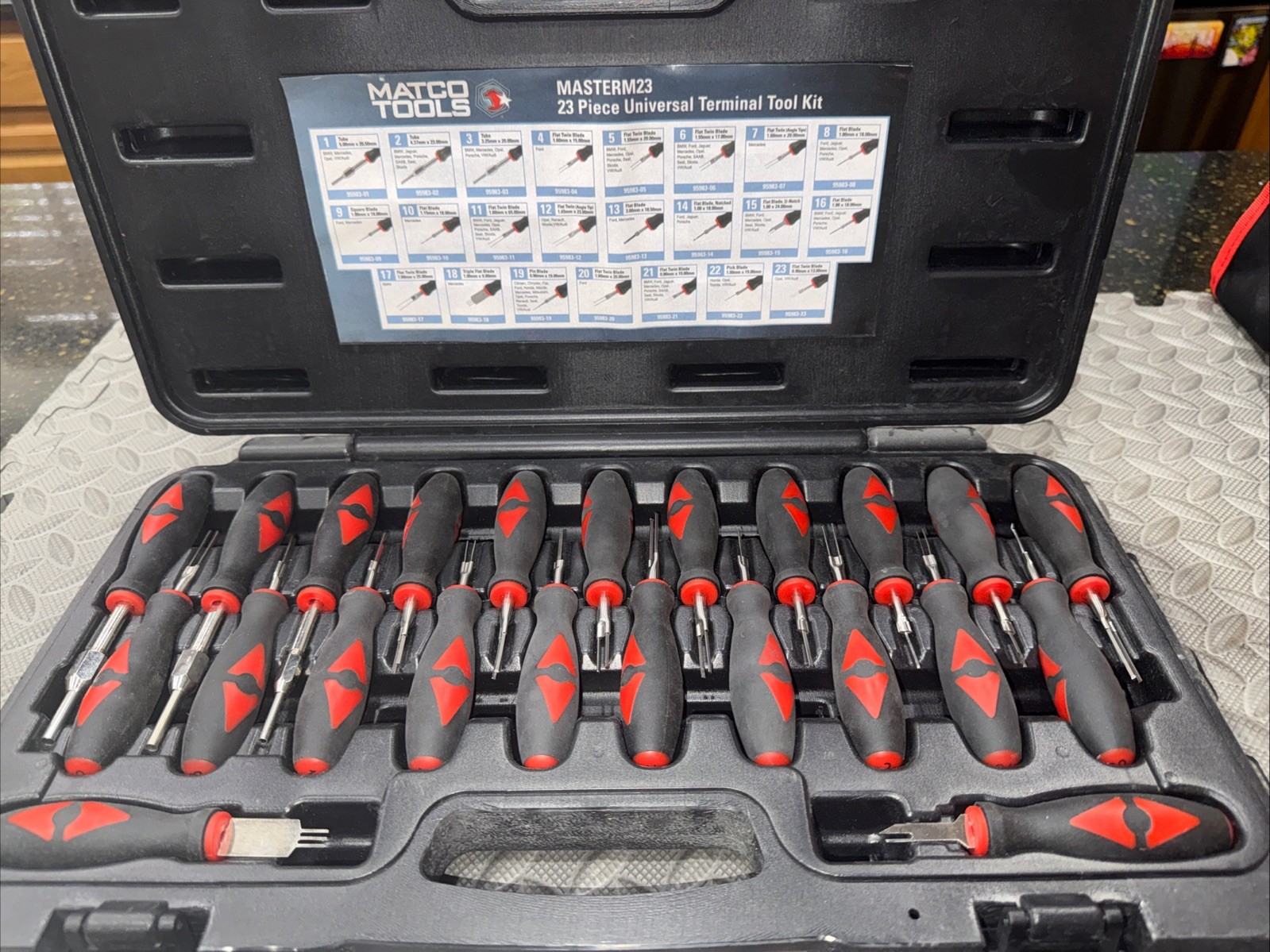 Matco Tools MASTERM23 23-Piece Universal Automotive Terminal Tool Kit NICE