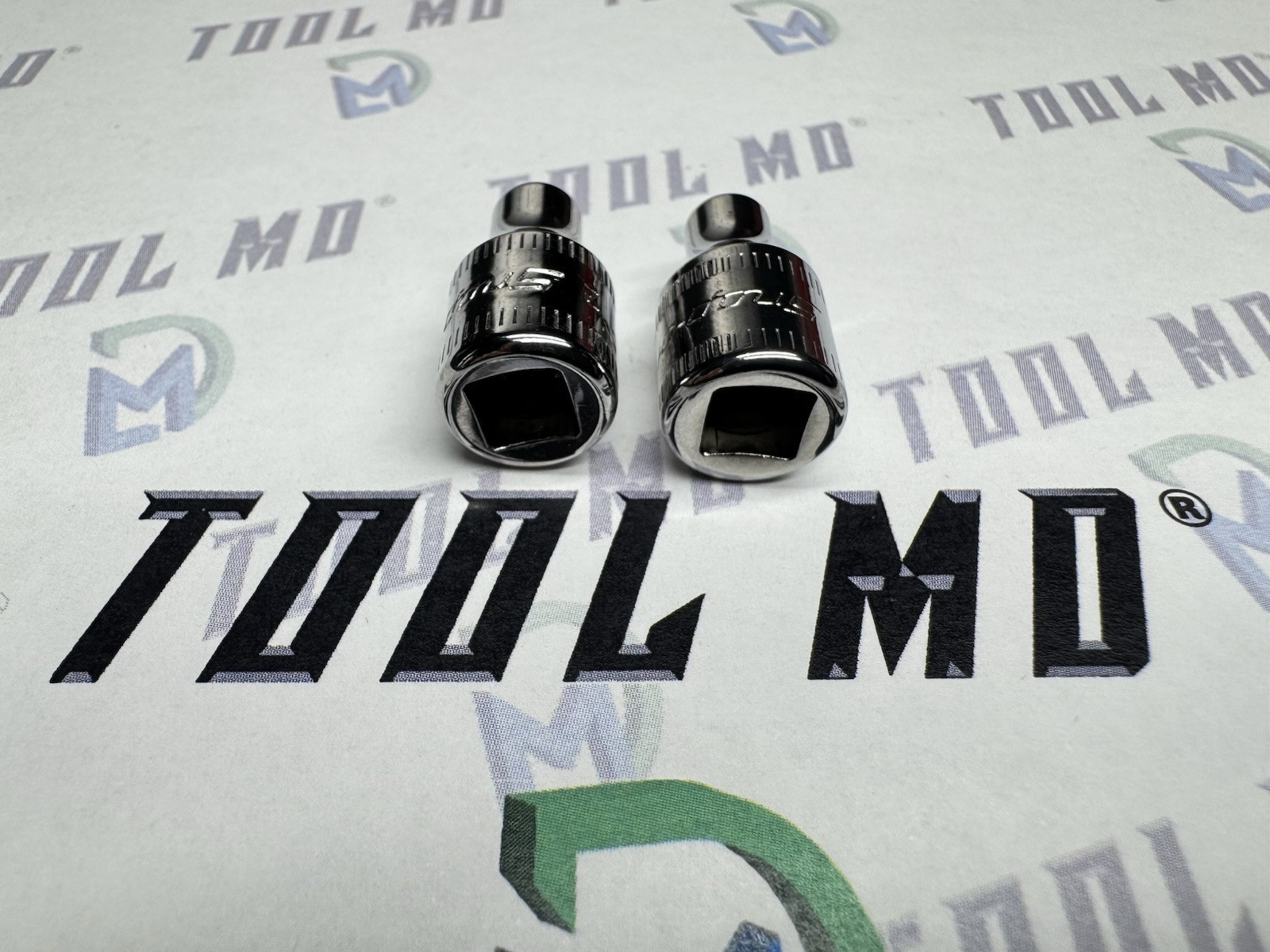 Snap-on Tools USA NEW 2pc 1/4” Drive 6pt Metric SHALLOW Add On Socket Set TMM4