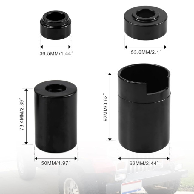 For Jeep & Dodge Ball Joint Service Adapter 5PCS Upper Lower Ball Joint Press