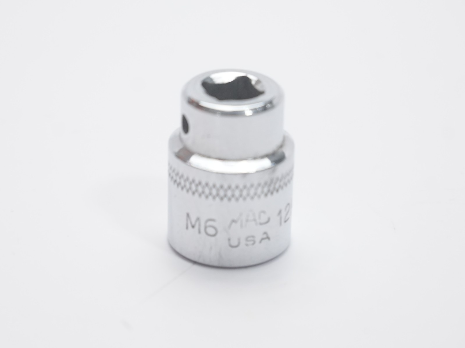 NICE! MAC Tools M6 12MM Shallow Chrome Socket 12mm 1/4″ Drive 6 Point USA L2