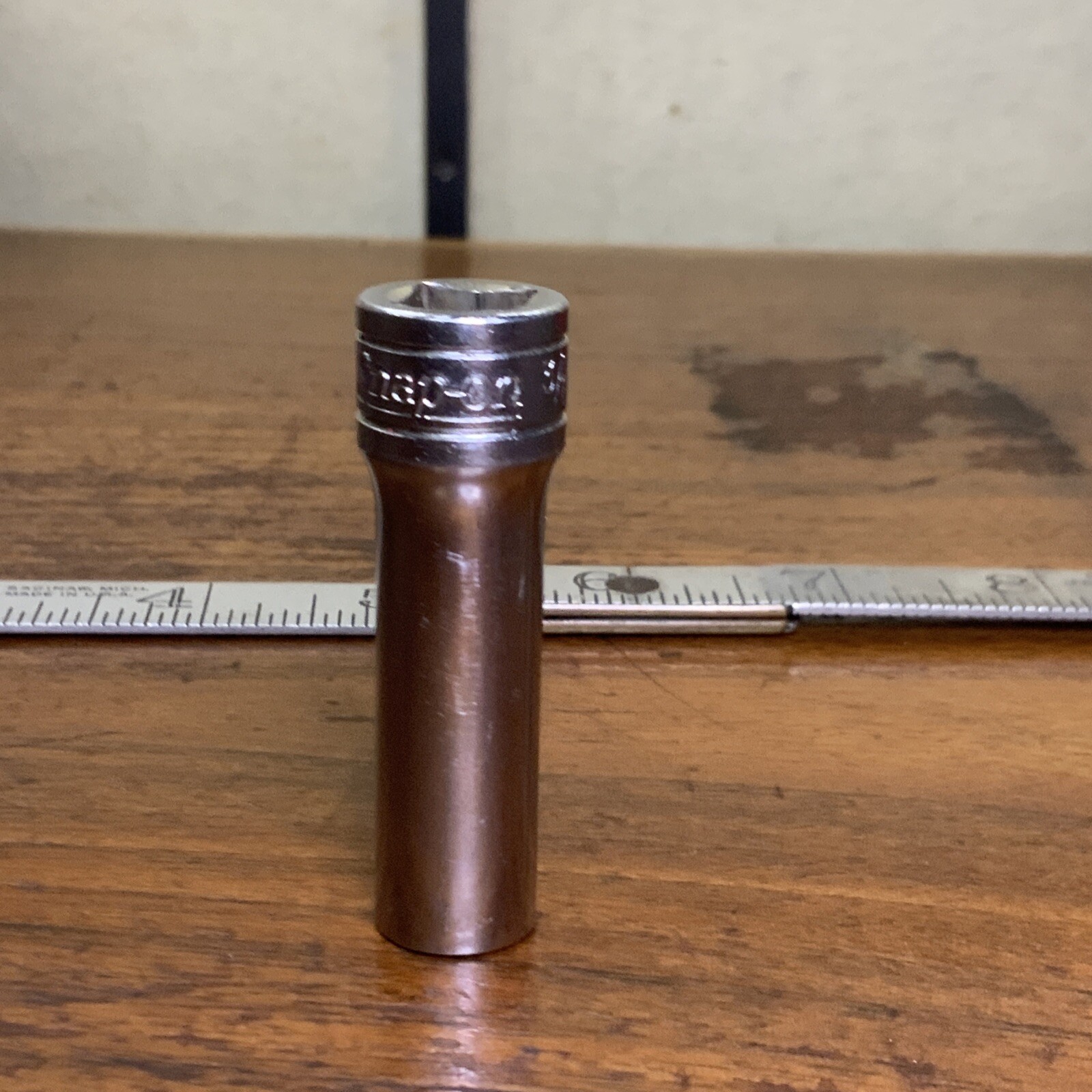 Vintage (1964?) Snap-on Tools USA SFS121 3/8″ Drive 3/8″ SAE Deep 6 Point Socket