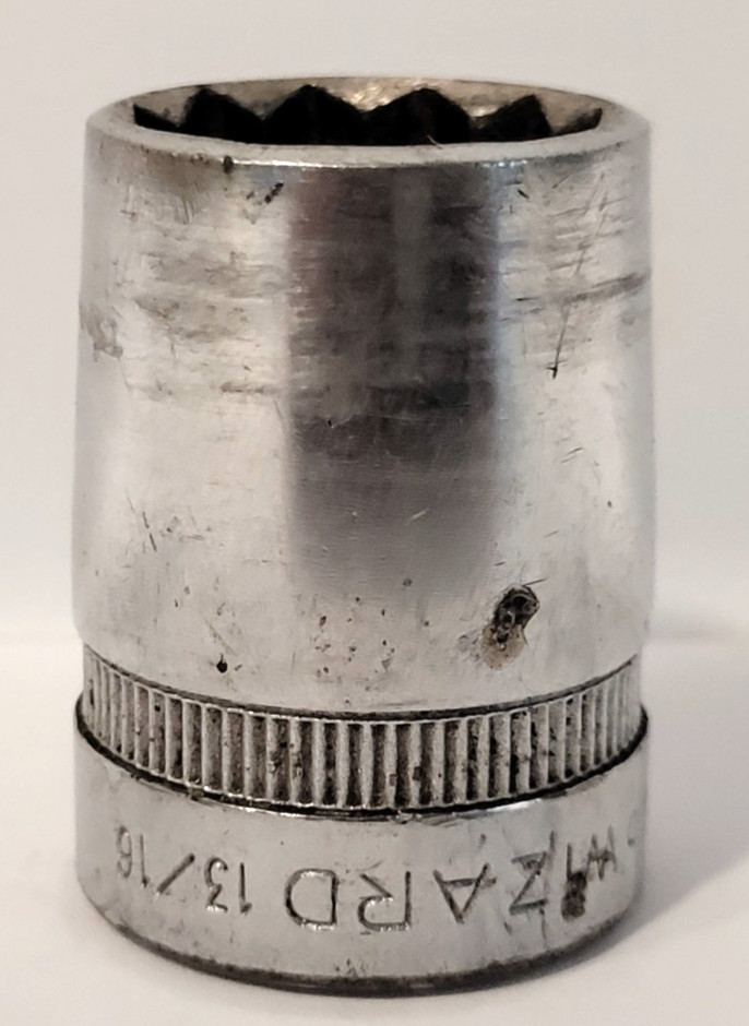 Wizard Brand H2668 13/16 Socket 1/2″ Drive 12 Point Shallow