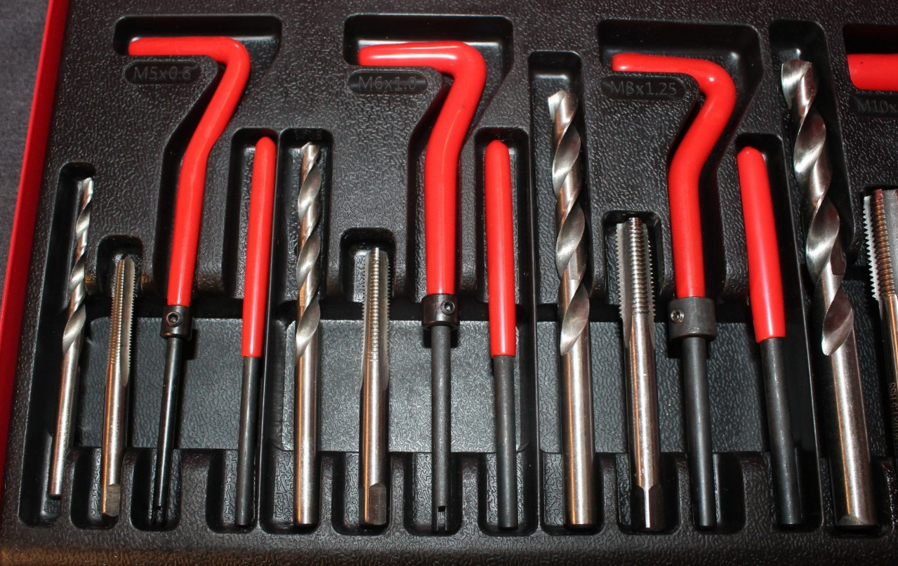 SEDY Helicoil Thread Repair Kit Metric Rethread Tool M5 M6 M8 M10 M12 AO4079122
