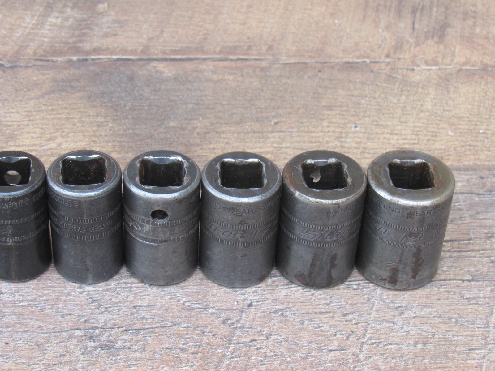 SNAP ON 10MM – 19MM 1/2″ DR METRIC 12 POINT SHALLOW IMPACT SOCKET IMDM100A – 190