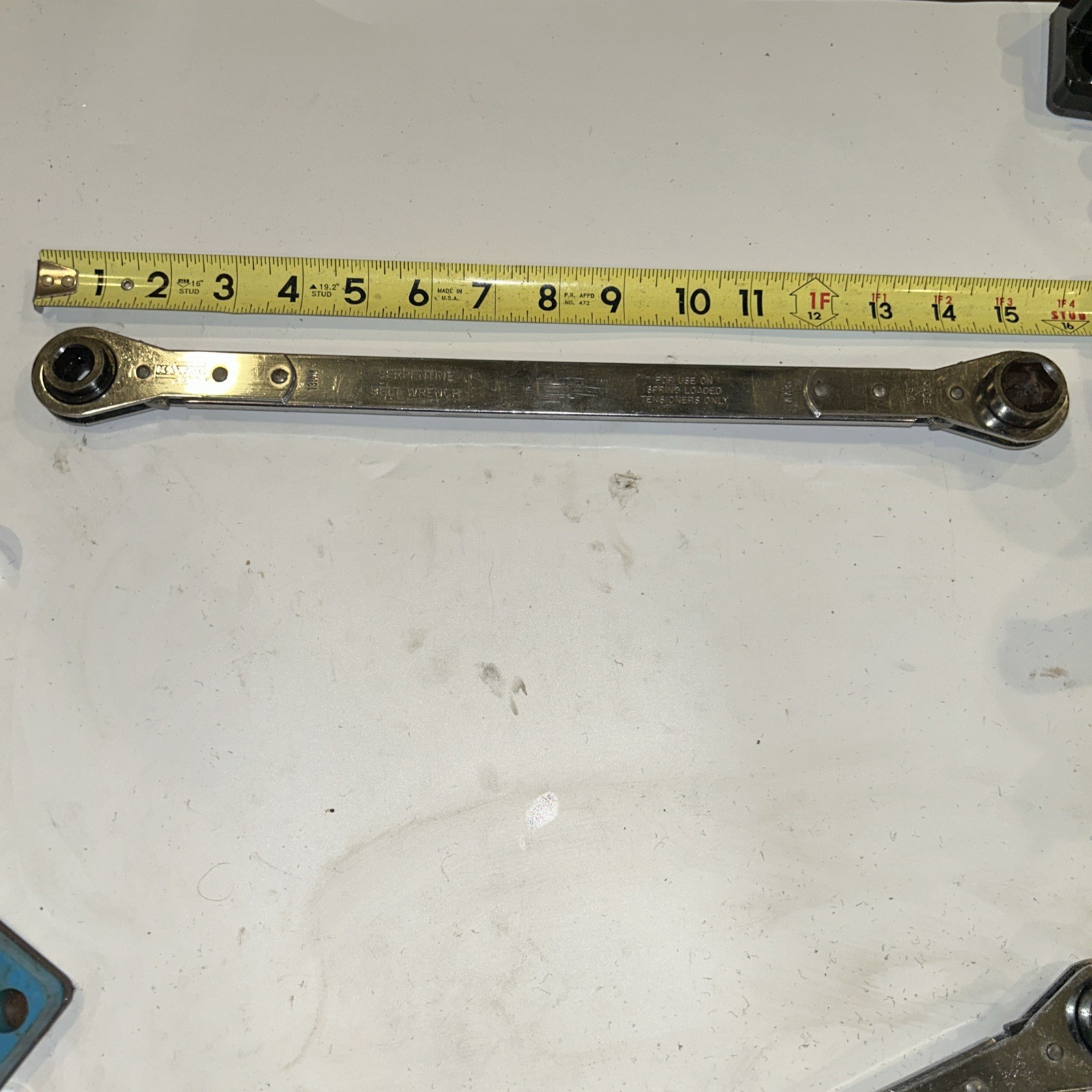 KaStar 8585 Serpentine Belt Wrench 13mm 14mm 18mm & 1/2” Drive