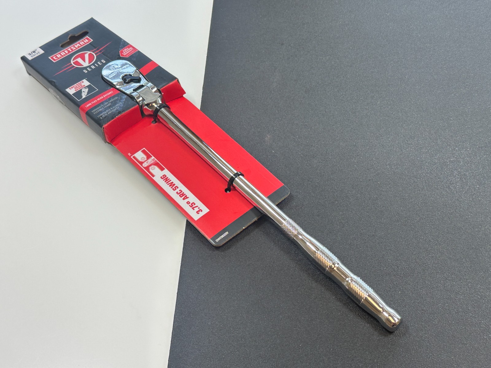 Craftsman V-Series (Discontinued) 3/8″ Drive Polished Chrome Flex Head Ratchet