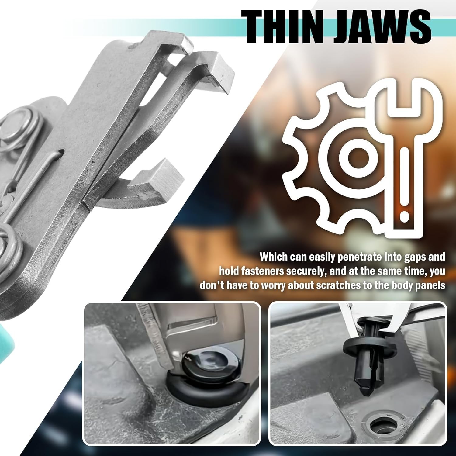 Heavy-Duty Car Clip Pliers Trim Tool Fastener Removal Lever Disassembly for Auto