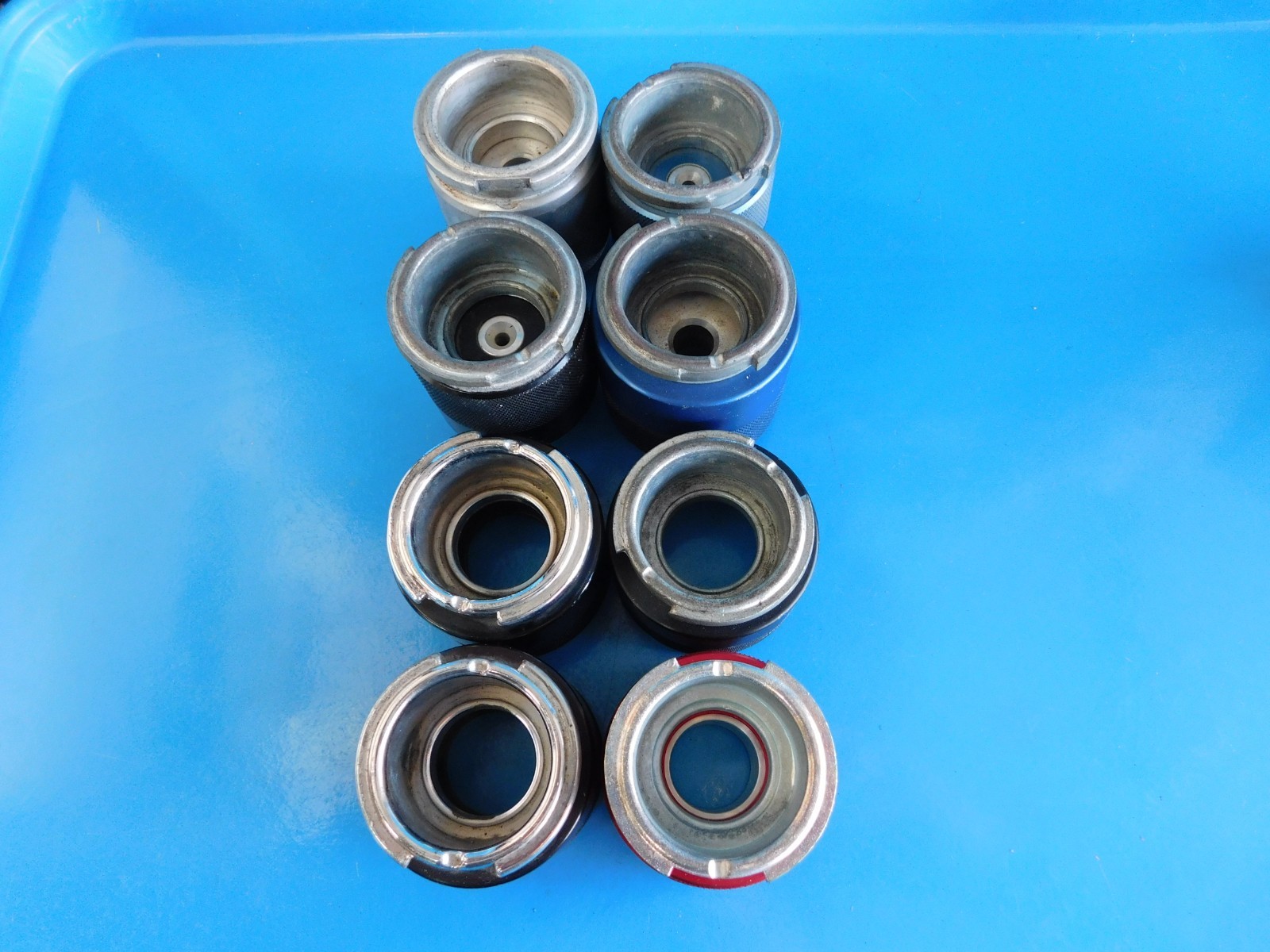 USED, AST RADIATOR PRESSURE ADAPTOR LOT OF » 8 » TOTAL