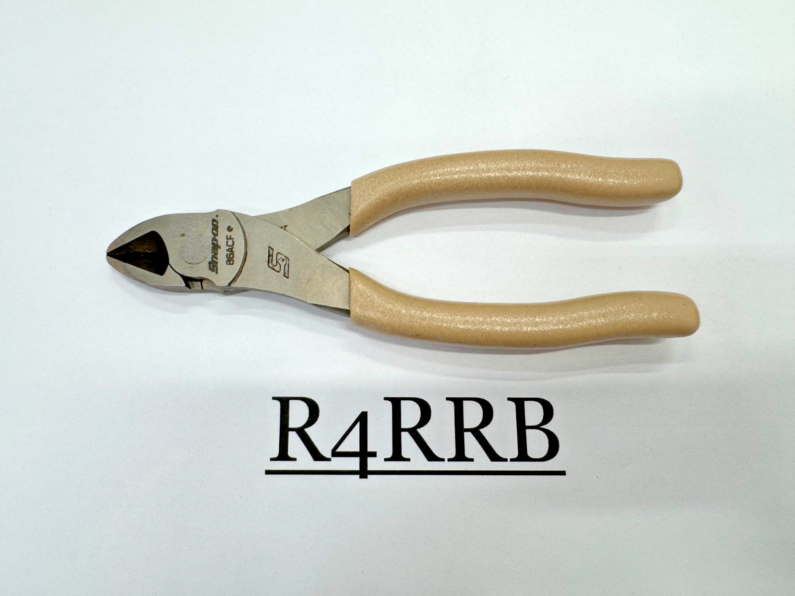 Snap-on Tools NOS COMBAT TAN Soft Grip 6″ Compact Diagonal Cutter Pliers 86ACFCT