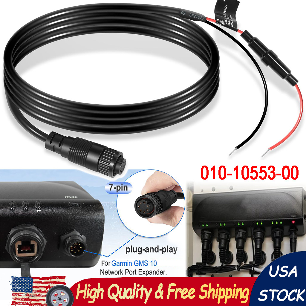 For Garmin GMS 10 Network Port Expander 010-10553-00 Power Cable 7-Pin Cord