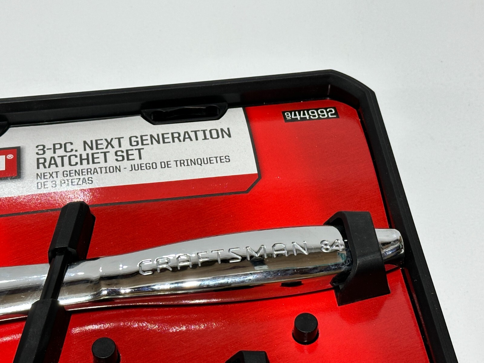 NOS Craftsman 44992 3pc Next Generation Thin Profile Ratchet Set, Fully Polished