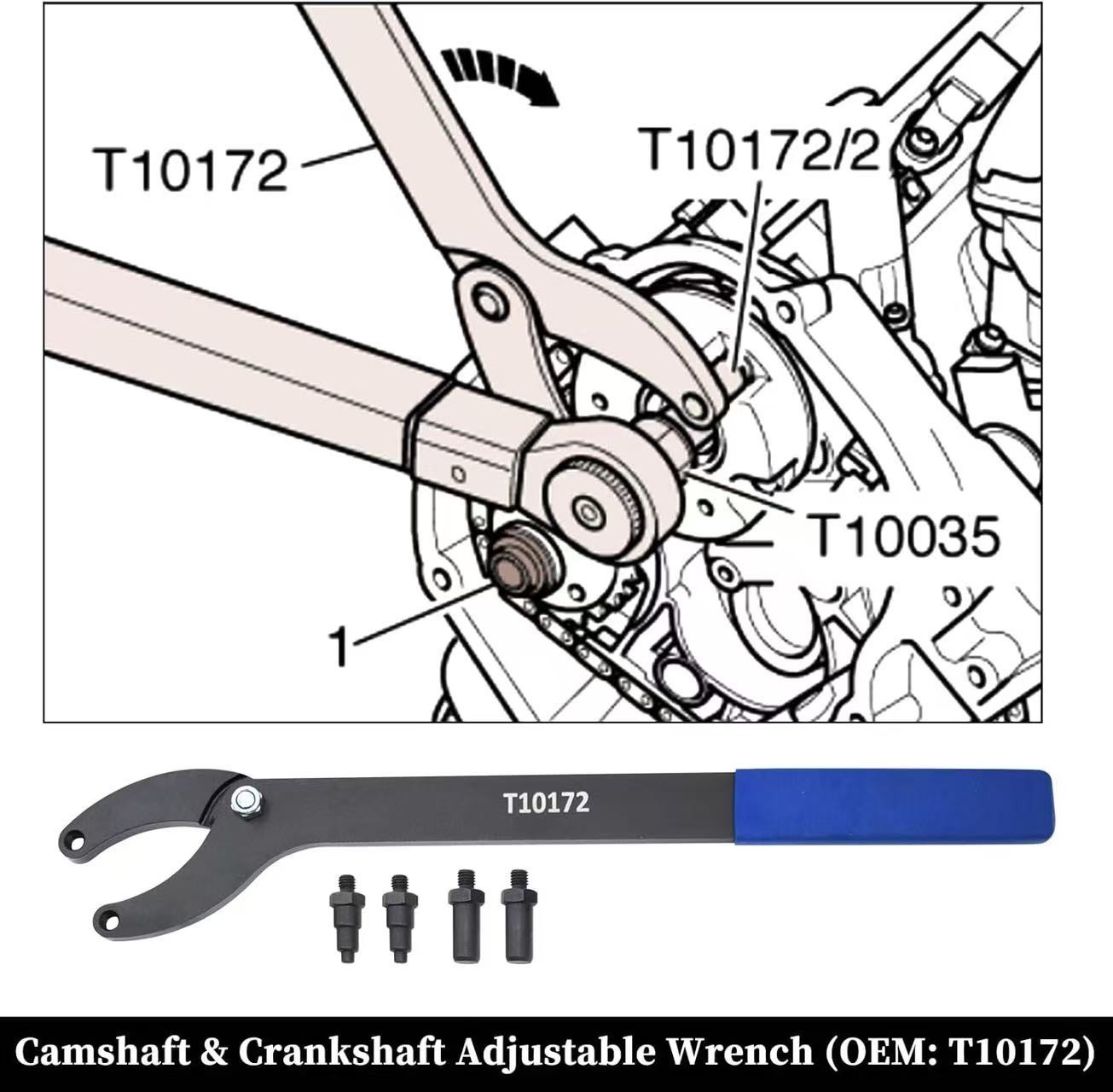 Engine Timing Tool for VW Audi 2.0 2.4 2.5 2.8 3.0T Touareg Q7 Porsche 3.0T A4