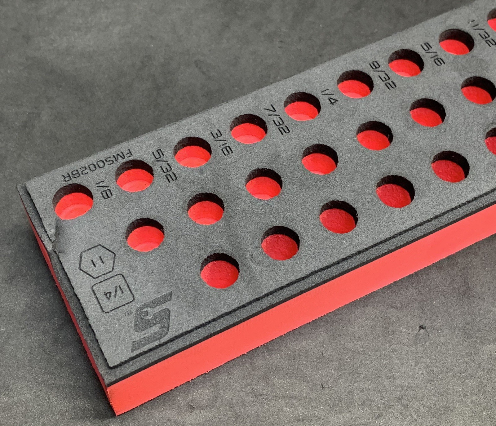 Snap-on Tools RED Foam Tray 39pc 1/4″ Drive SAE Socket Set FMS002BR FOAM ONLY