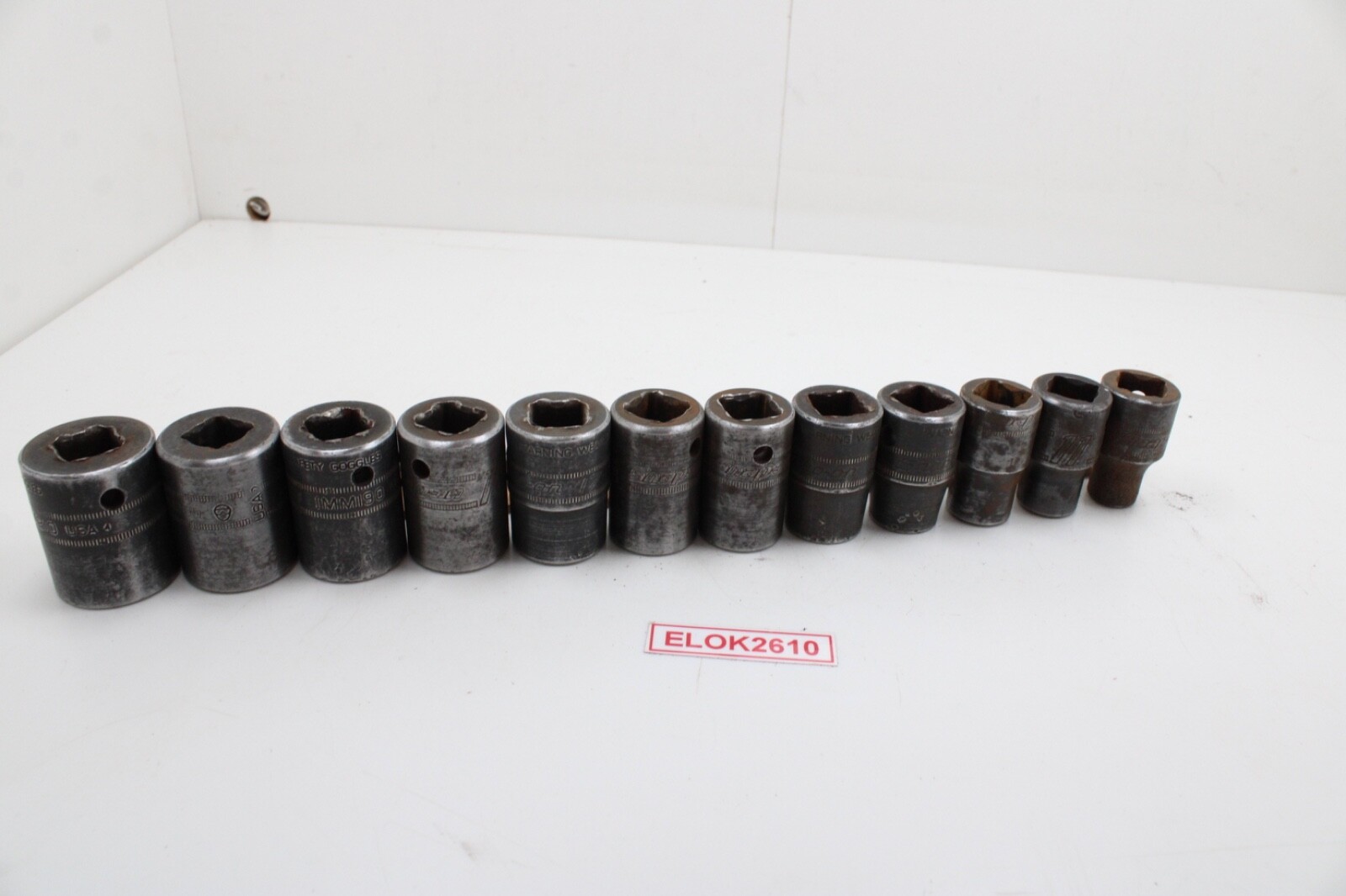 Snap-On IMM100-IMM210 1/2″ Drive 6 Point Metric Black Oxide Impact Socket Set US