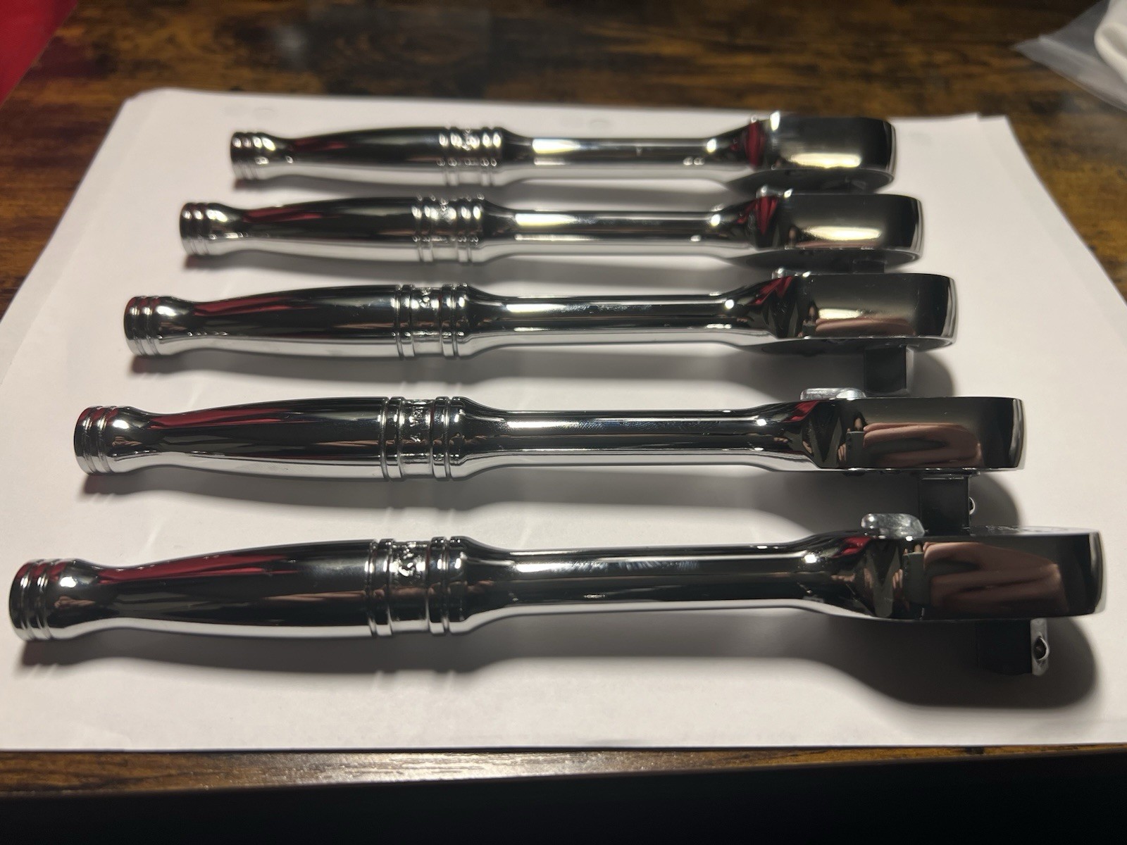Snap-on Tools USA NEW 3/8″ Drive Fine Tooth Standard Handle Chrome Ratchet F80