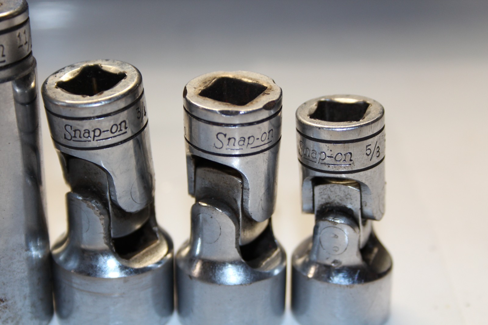 Snap-On 6pc 3/8” Drive SAE Deep & Universal Socket Set SFS221 SFS241 SFS281 FS20