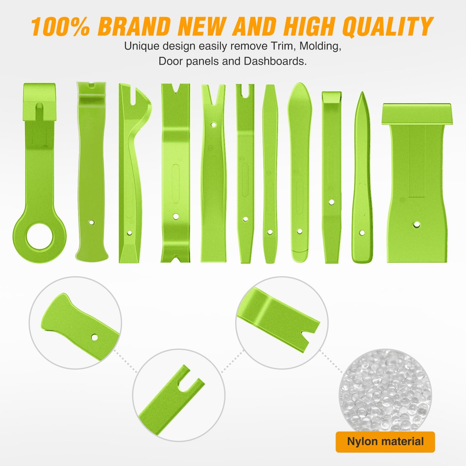 Auto Trim Removal Tool Kit 11PCS NoScratch Fastener Remover for Cars